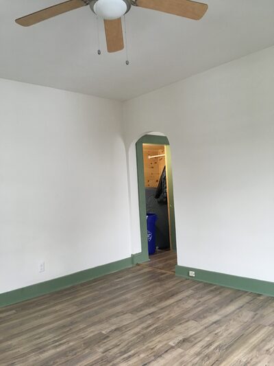 Front room facing toward middle room closet