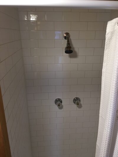 Tiled shower