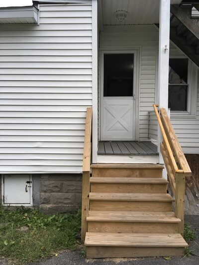 Rear entrance